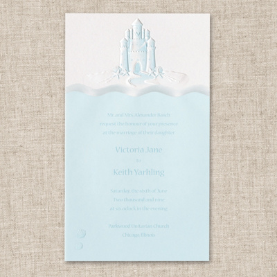 Light BlueTranslucent Jacket for Dream Castle Invitation