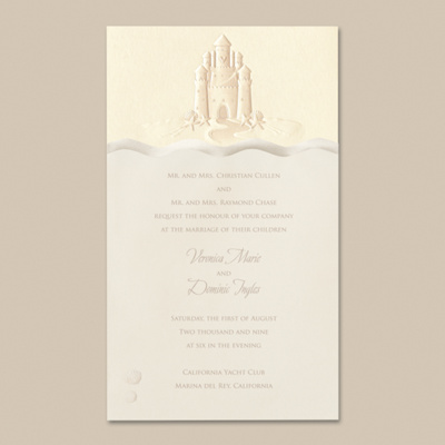 Soft WhiteTranslucent Jacket for Dream Castle Invitation