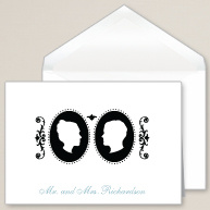 Romantic Cameo Thank You Note