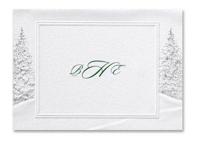 Winter's Romance Thank You Note
