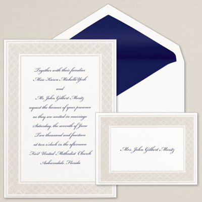 Luminous Border Wedding Invitation