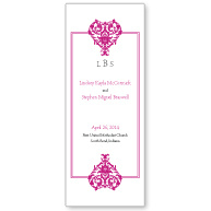 Vintage Hearts Wedding Program
