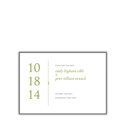 Initial Elegance Save the Date Card