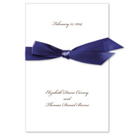 Classic Romance Wedding Program
