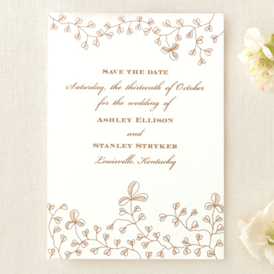 Clover Vine Save-the-Date Card