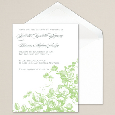 Antique Blossoms Save the Date