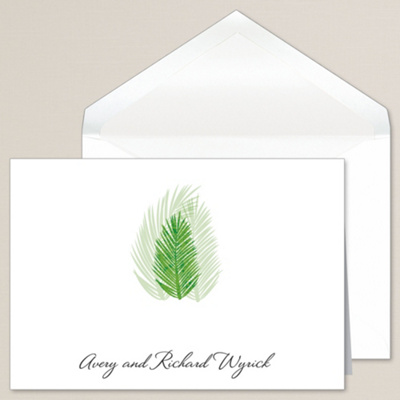 Palm Tree Passions Thank You Note