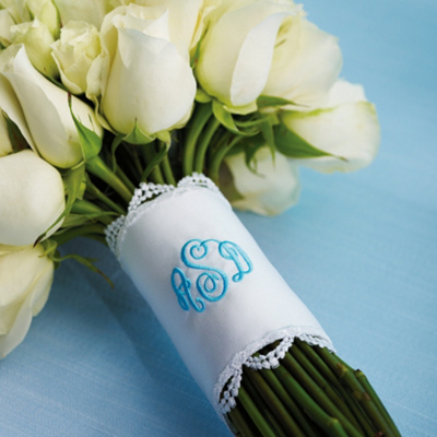 Personalized Satin Bouquet Wrap