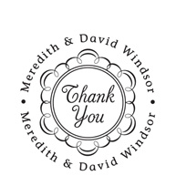 Elegant Thank You Personalized Stamp
