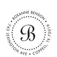 Single Script Initial Return Address Stamp