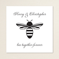 Wedding Bee Square Label