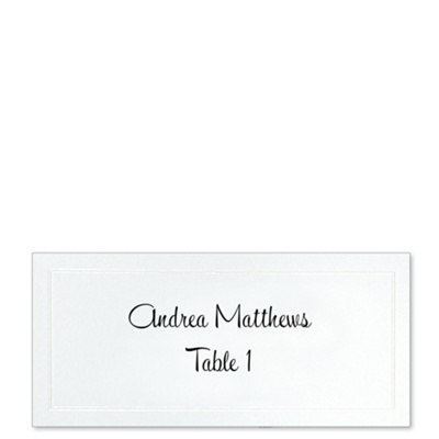 Refined Pearl White Place Card Kit