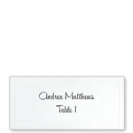 Refined Pearl White Place Card Kit