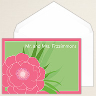 Perfect Peony Thank You Note