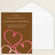 Chocolate Romance Save the Date Card