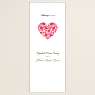 Hearts In One Wedding Program