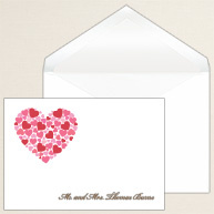 Hearts In One Thank You Note
