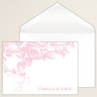 Romantic Whispers Thank You Note