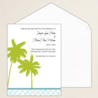 Tropical Bliss Save the Date Card