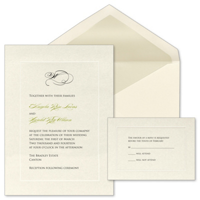 Pearl Beauty Wedding Invitation