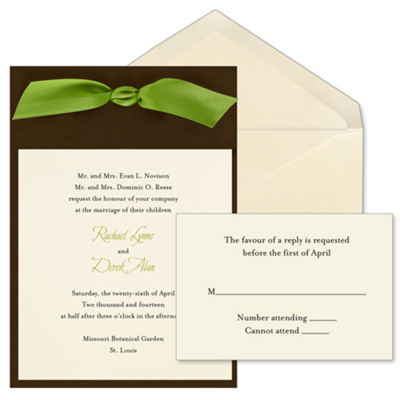 Simply Chic Wedding Invitation