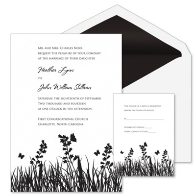 Butterfly Meadow Wedding Invitation
