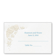 Classic Elegance in Pearl Place Card