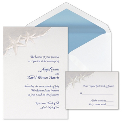 Starfish Devotion Wedding Invitation