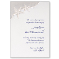 Starfish Devotion Wedding Invitation
