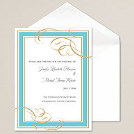 Blissful Border Save the Date Card