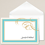 Blissful Border Thank You Note