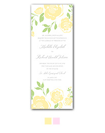 Blossoming Roses Wedding Invitation