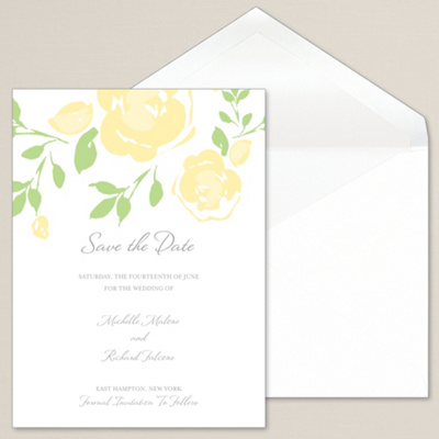 Blossoming Roses Save the Date Card