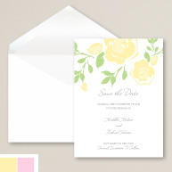 Blossoming Roses Save the Date Card
