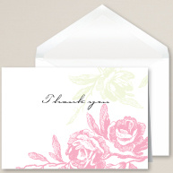 Imperial Roses Thank You Note