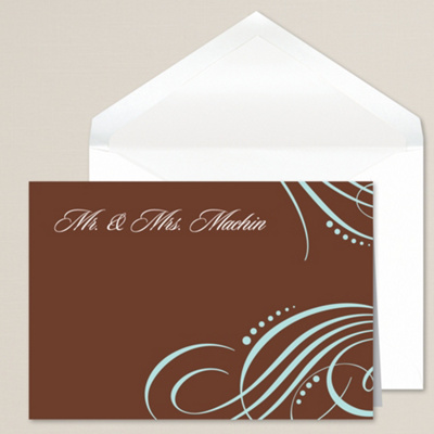 Modern Flourish Thank You Note