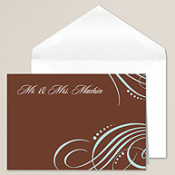 Modern Flourish Thank You Note