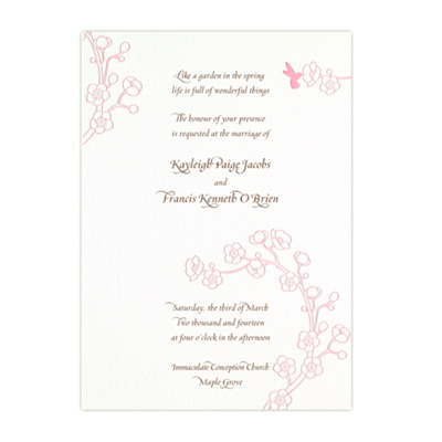 Spring Nectar Letterpress