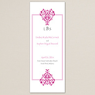Vintage Romance Wedding Program