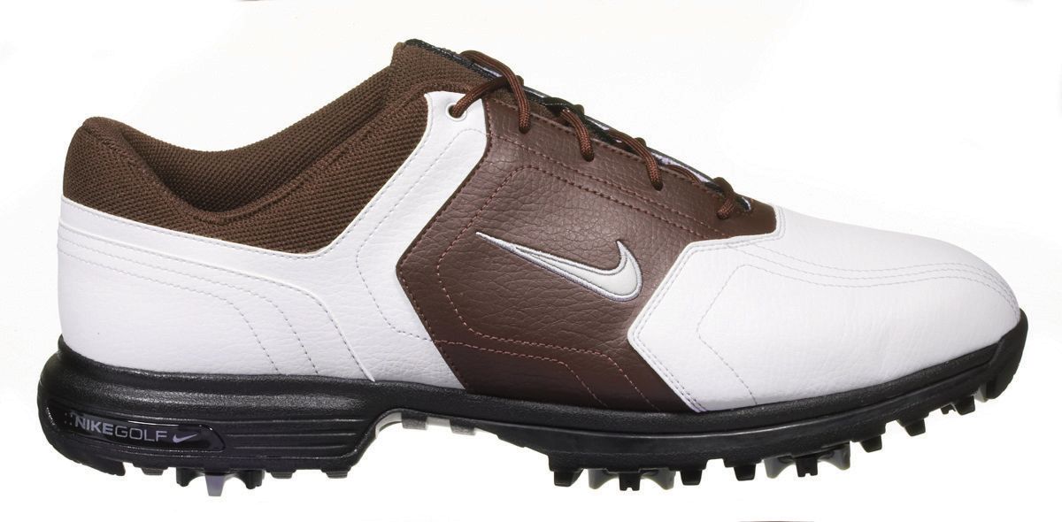 Nike Men's Heritage Golf Shoe - White/Brown