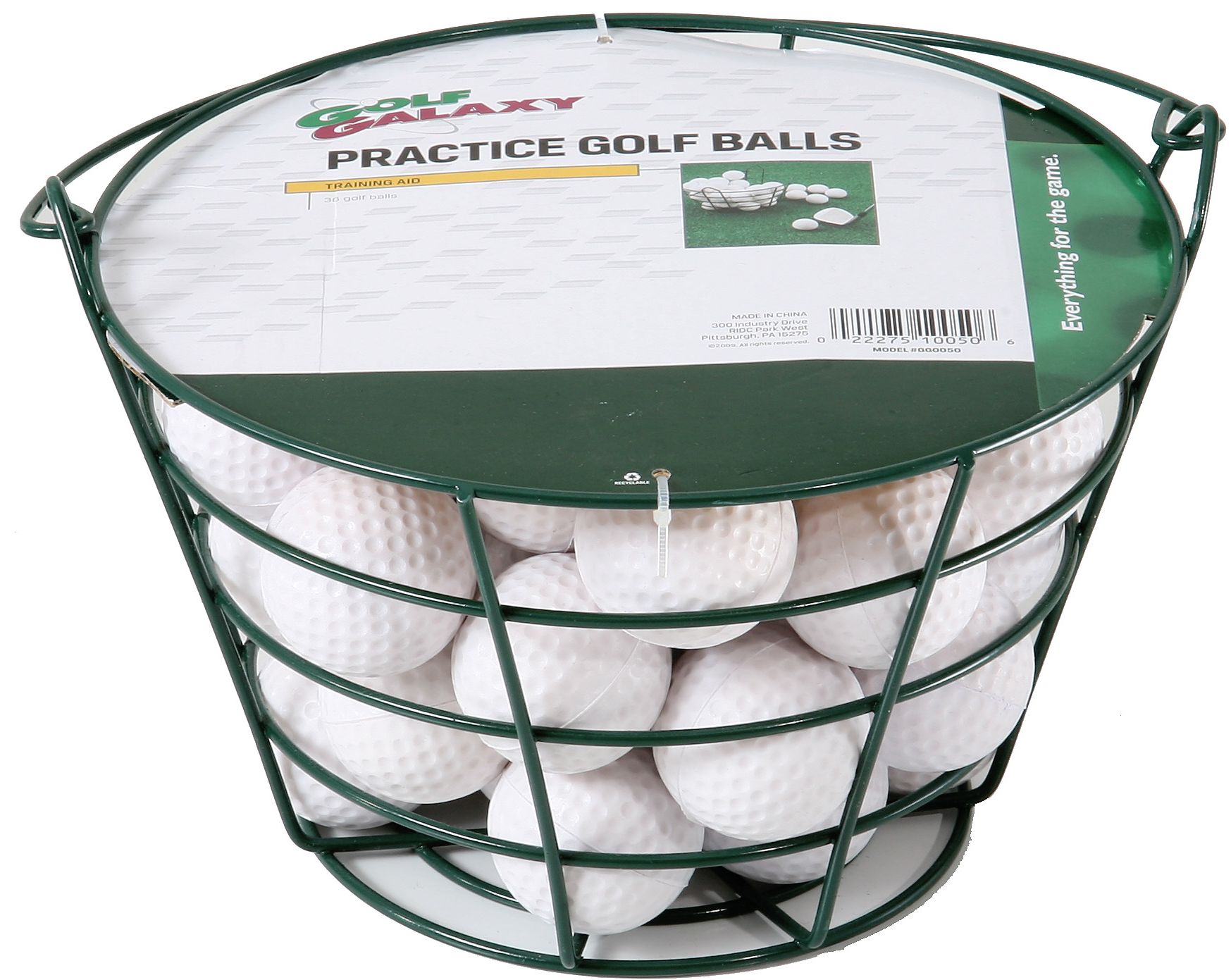 Golf Galaxy White Practice Balls with Bucket - 36 count
