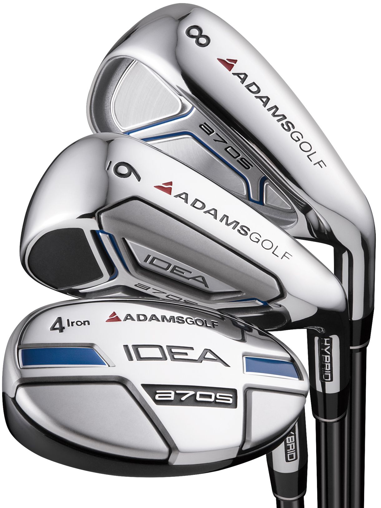 Adams Men's IDEA a7OS Senior Hybrid/Iron Set - (Graphite)