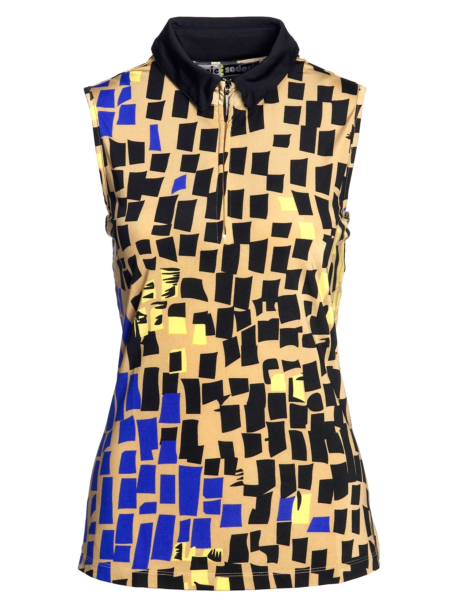 Jamie Sadock All Over Print Sleeveless Polo