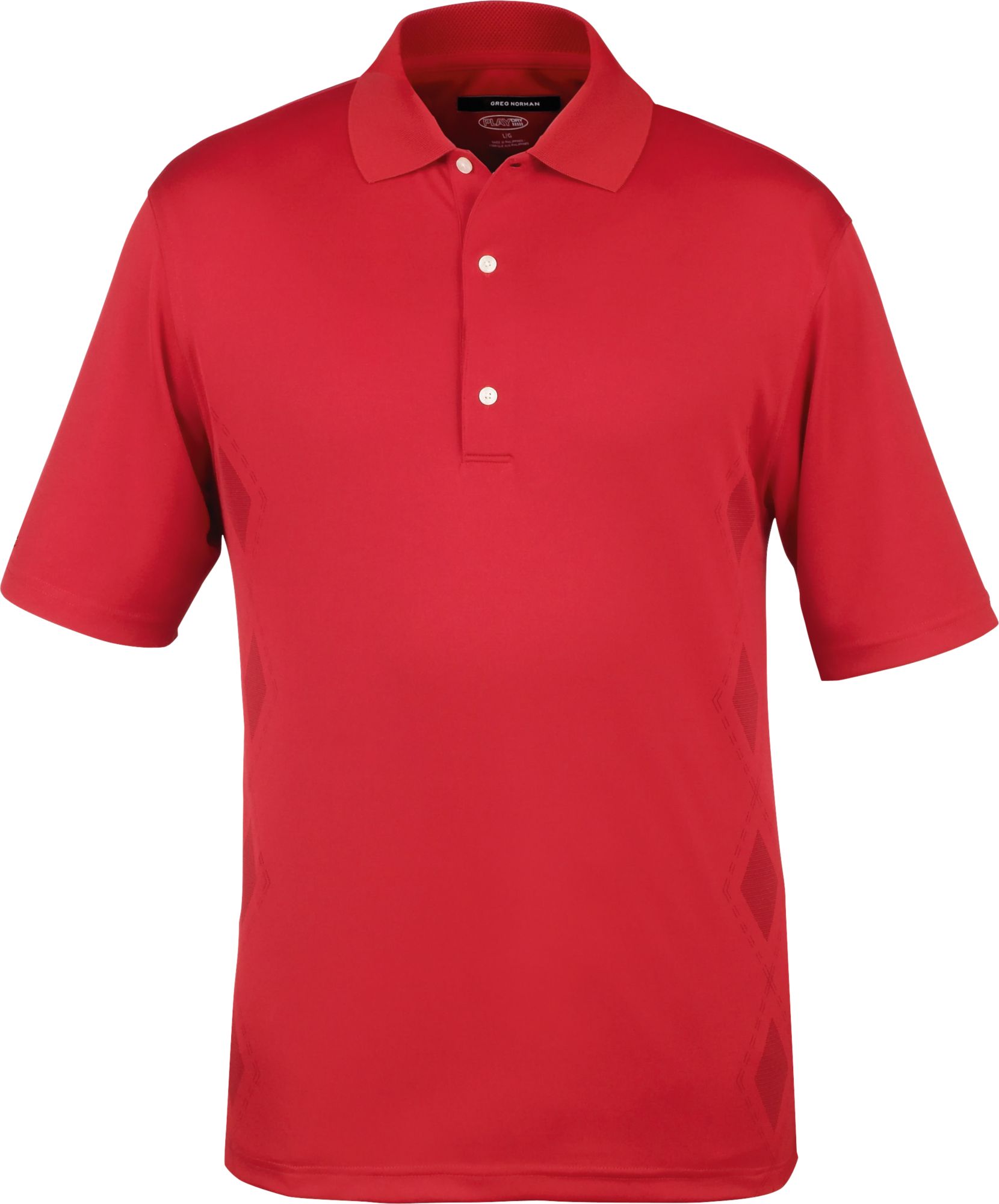 Greg Norman Men's Body Mapped Argyle Polo