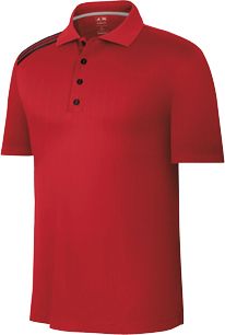 addias Men's ClimaCool Mesh Plaid 3-Stripes Polo