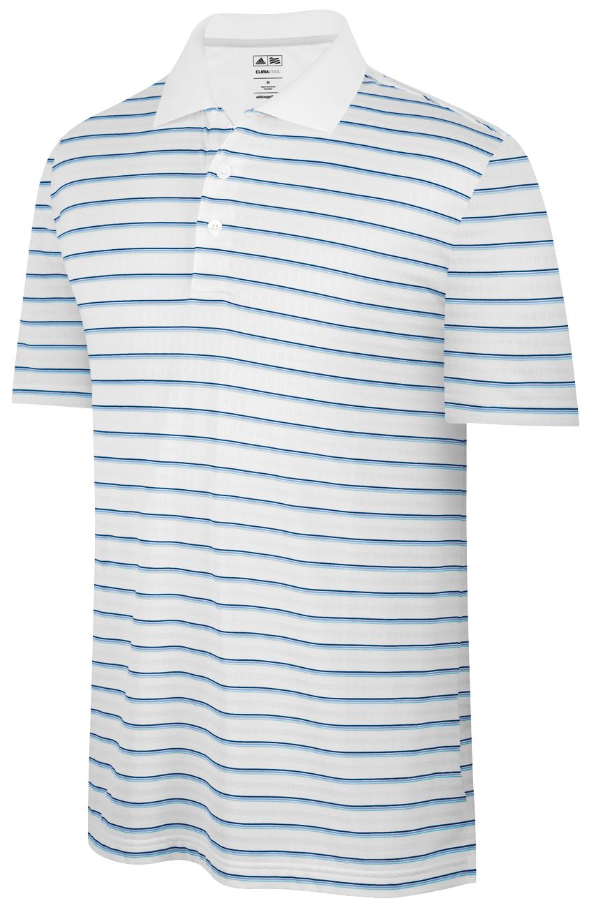 adidas Men's ClimaCool White Base Short Sleeve Polo