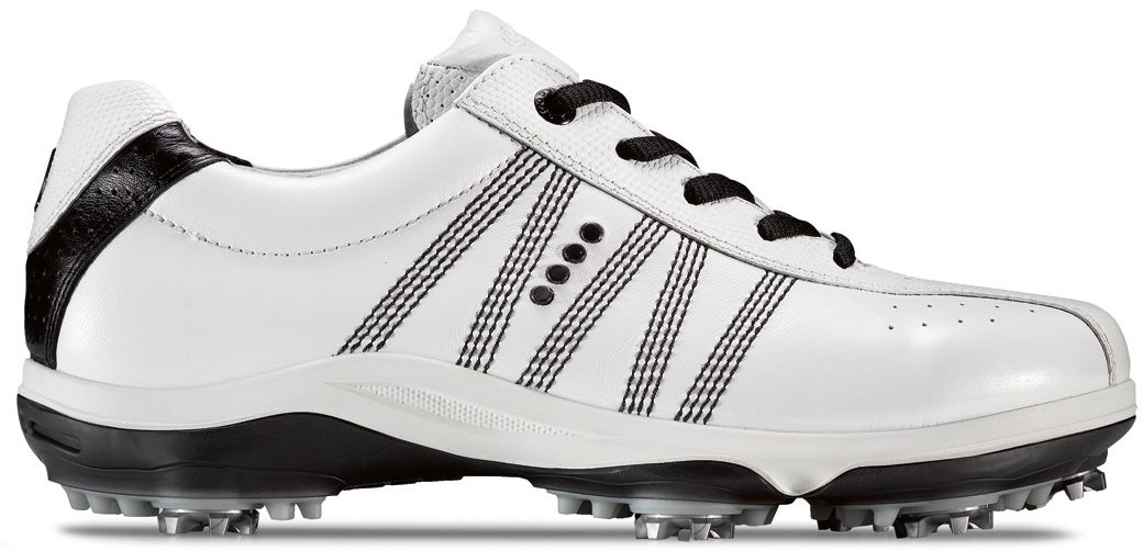 ECCO Women's Comfort Swing Premiere Golf Shoes - White/White/Black