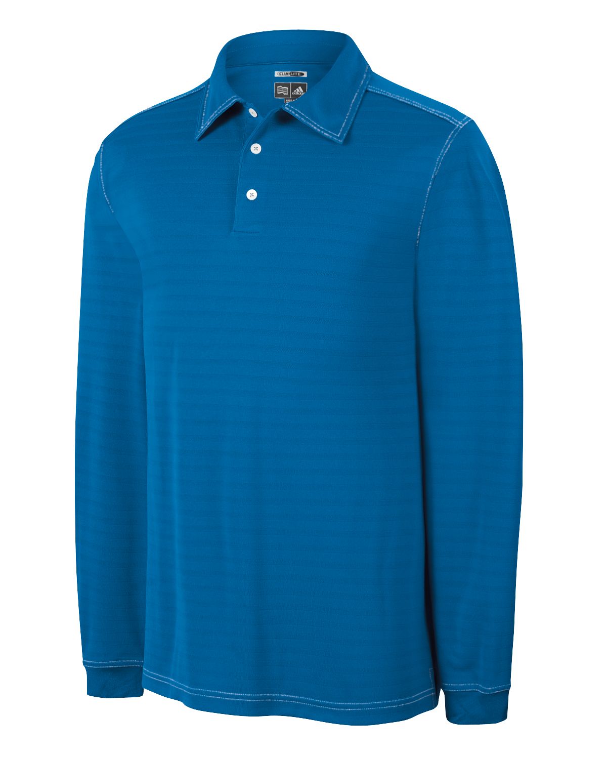 adidas Men's ClimaLite Warm Long Sleeve Textured Polo