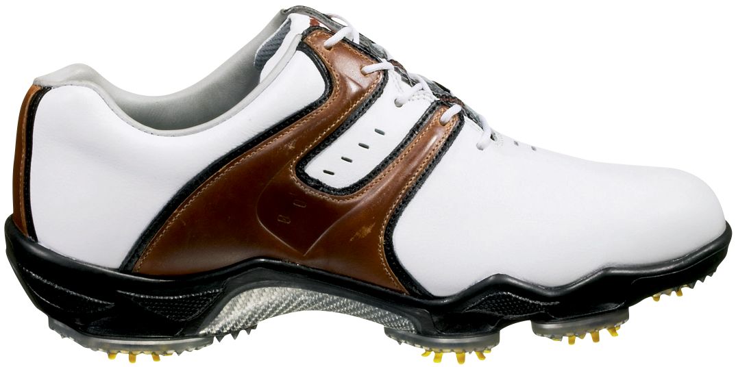 FootJoy Men's DryJoy Golf Shoe - White/Taupe/Black