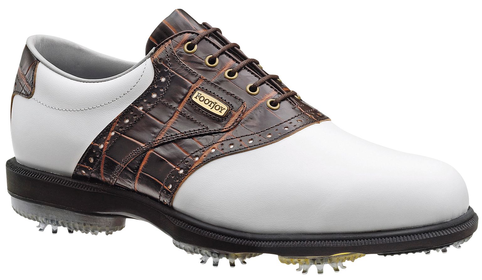 FootJoy Men's DryJoys Shoe -White/Smooth/Gator